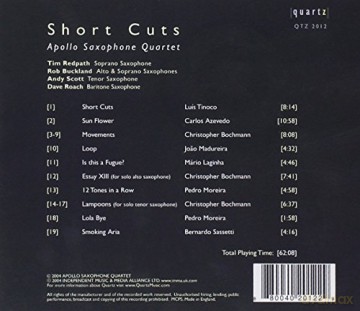 Apollo Saxophone Quartet: Short Cuts [CD]