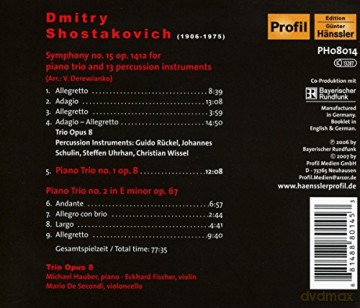 D. Shostakovich: Shostakovich - Piano Trios; Symphony No. 15 [CD]