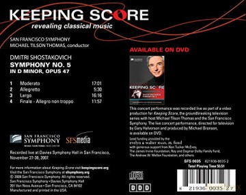 Michael Tilson Thomas: Shostakovich: Symphony No. 5 [CD]