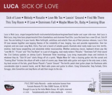 Luca: Sick Of Love [CD]