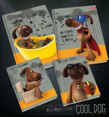 Zeszyt A5/96K/BR kratka 5 szt. Cool Dog [SZKOŁA]
