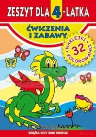 Zeszyt dla 4-latka. Ćwiczenia i zabawy Literat [KSIĄŻKA]