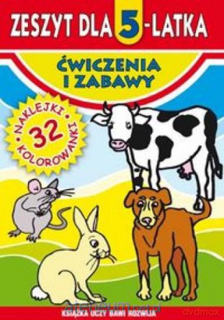 Zeszyt dla 5-latka. Ćwiczenia i zabawy Literat [KSIĄŻKA]