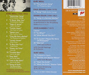 Lotte Lenya: Sings Kurt Weill Vol2 [CD]