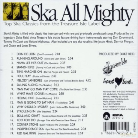 Ska All Mighty: Top Ska Classics From the Treasure Isle Label [CD]