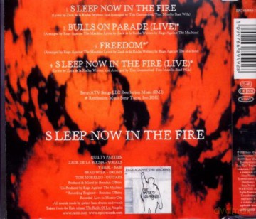 Rage Against The Machine: Sleep Now In The Fire [CD]