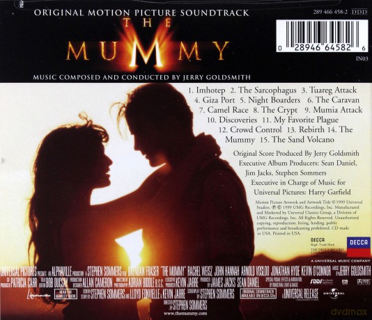 The Mummy soundtrack (Mumia) [CD]
