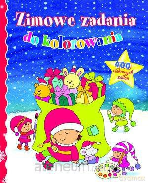 Zimowe zadania do kolorowania [KSIĄŻKA]