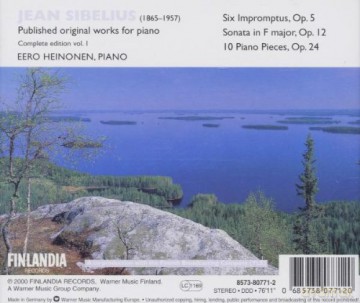 Eero Heinonen: SMtl.Klavierwerke Vol.1 [CD]