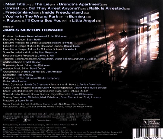 Music By James Newton Howard: So-Freedomaland [CD]