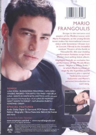 Mario Frangoulis: Sometimes I Dream -Dvd- [CD]