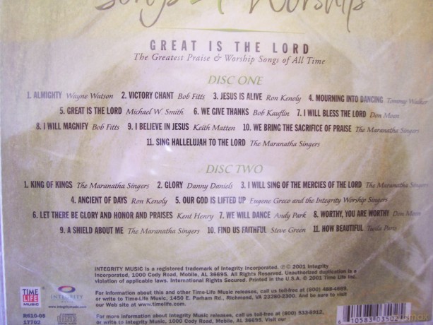 Songs 4 Worship: Great Is The [2CD]