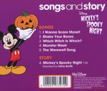 Disney: Songs and Story: Mickey's Spooky Night [CD]