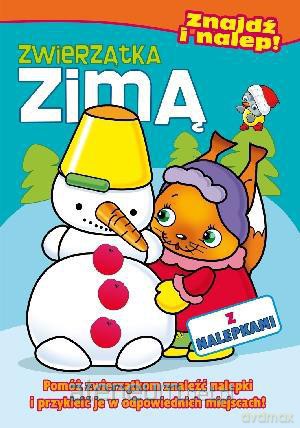 Znajdź i nalep - Zwierzątka zimą [KSIĄŻKA]