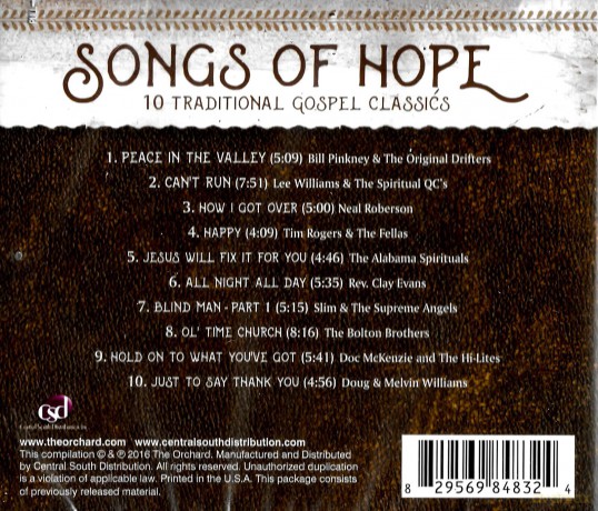 Songs Of Hope [CD]