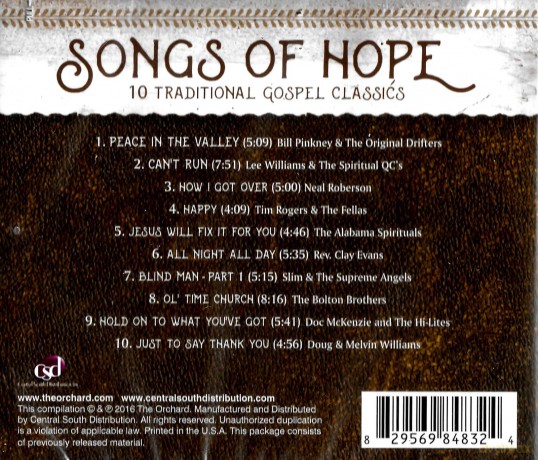 Songs Of Hope [CD]