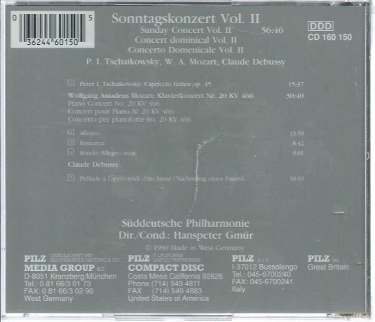 Sonntagskonzert Vol.Ii: Sonntagskonzert VolII [CD]