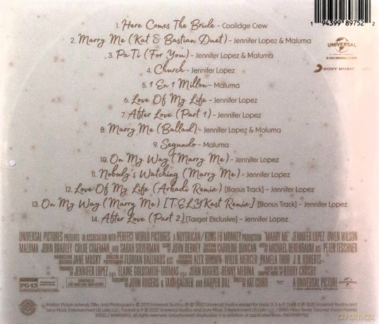 Marry Me: Soundtrack +2 Extra Tracks- [CD]