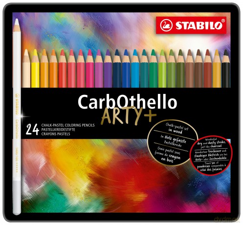 Stabilo: Stabilo Carbothello Metal Box Of 24 Colours - Chalk-Pastel Coloured Pencil [CD]