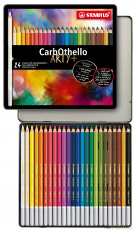 Stabilo: Stabilo Carbothello Metal Box Of 24 Colours - Chalk-Pastel Coloured Pencil [CD]
