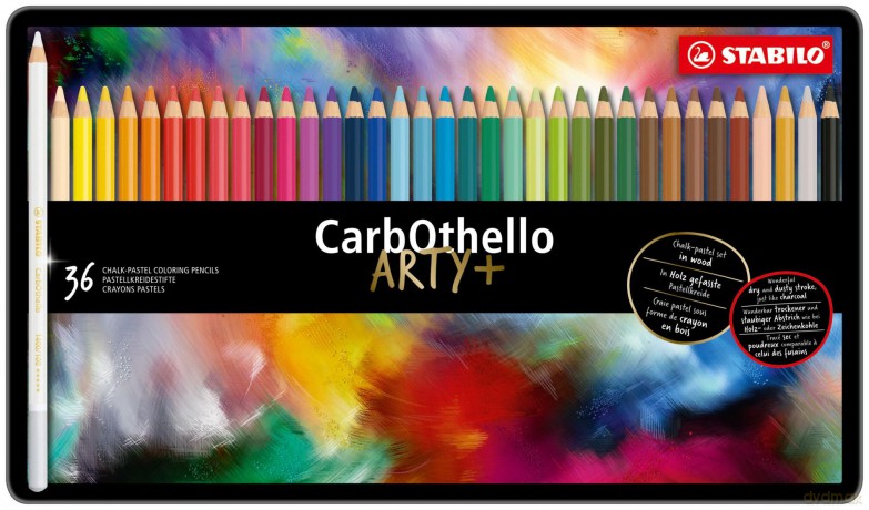Stabilo: Stabilo Carbothello Metal Box Of 36 Colours - Chalk-Pastel Coloured Pencil