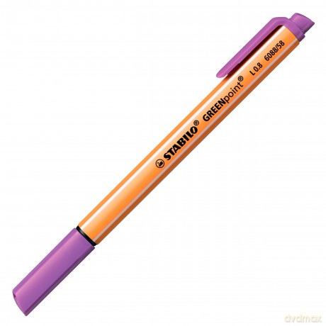 Stabilo: Stabilo Greenpoint Felt-Tip Sign Pen - Assorted Colours, Wallet Of 6 [CD]