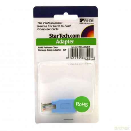 Startech: Startech Cisco Console Rollover Adapter For Rj45 Ethernet Cable M/F [CD]
