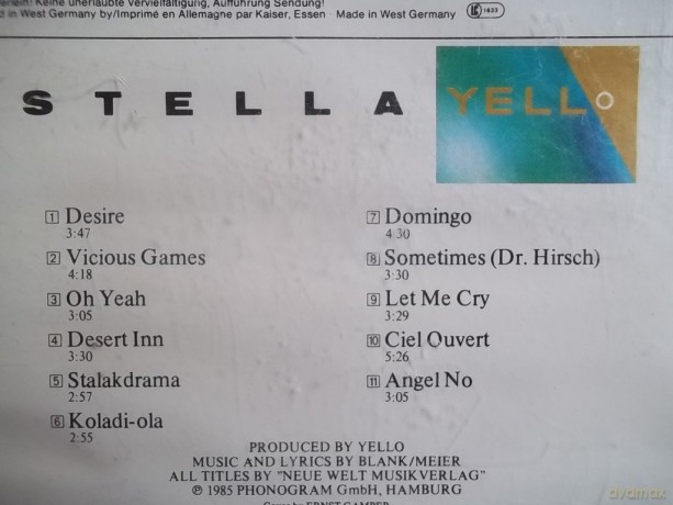 Yello: Stella [CD]