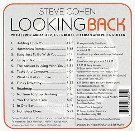 Looking Back: Steve Cohen [CD]