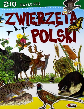 Zwierzęta Polski - 210 naklejek [KSIĄŻKA]