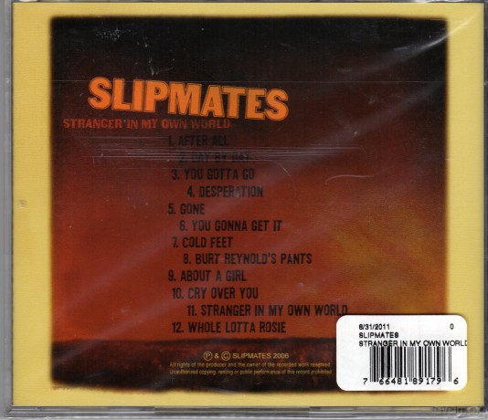 Slipmates: Stranger in My Own World - Sli [CD]