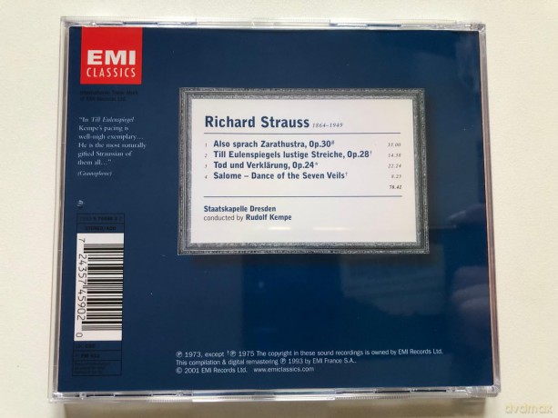 Rudolf Kempe: Strauss:Also Sprach Zarathustra;Don Juan [CD]