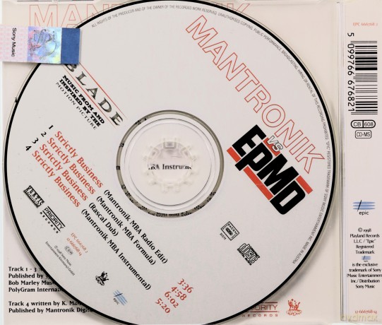Mantronik vs Epmd: Strictly Business [CD]