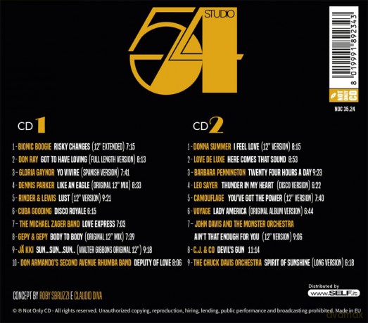 Studio 54 Music Inspired By Iconic 70 New York Club [2CD]
