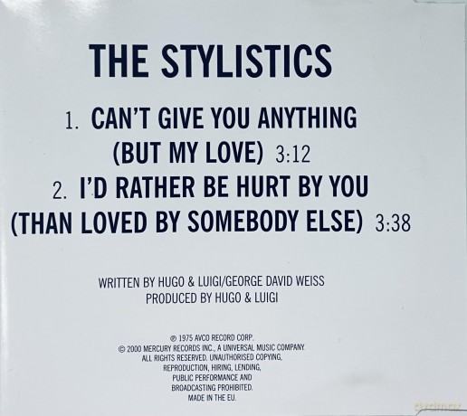 Stylistics: Stylistics-Can't Give You Anything [CD]