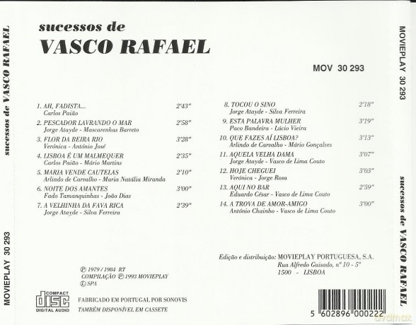 Rafael Vasco: Sucessos [CD]