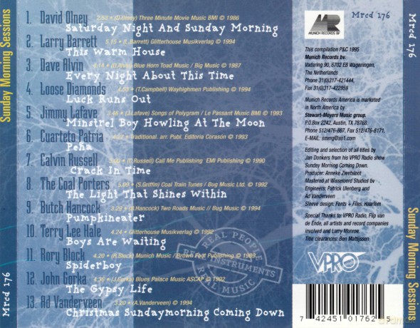 Sunday Morning Sessions [CD]