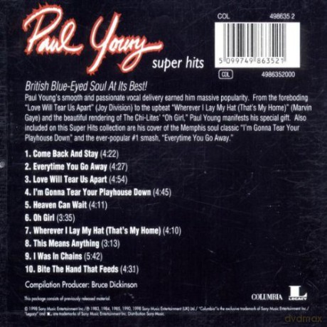 Paul Young: Super Hits [CD]