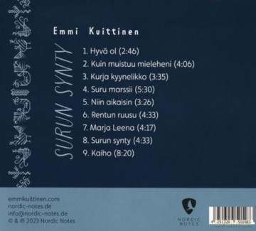 Kuittinen & Emmi: Surun Synty [CD]