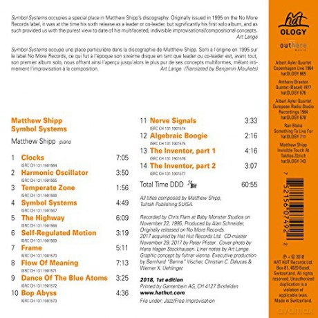Matthew Shipp: Symbol Systems [CD]