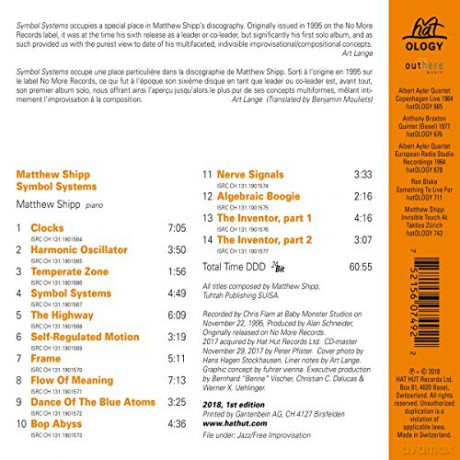 Matthew Shipp: Symbol Systems [CD]