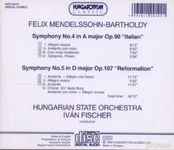 Felix Mendelssohn: Symphonies [CD]