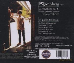 Jay Greenberg: Symphony 5: Quintet for Strings [CD]