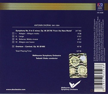 Dvorak: Symphony no.9 'From the New World';Overture op.92 [CD]