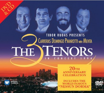 Luciano Pavarotti, Placido Domingo, Jose Carreras: 3 Tenors La Concert (digipack) [CD]+[DVD]