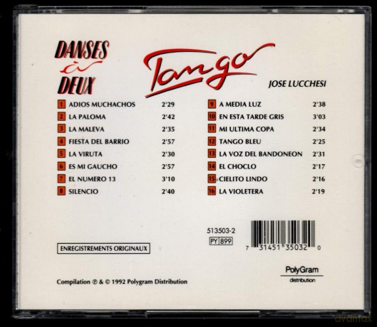 Danses A Deux: Tango- [CD]