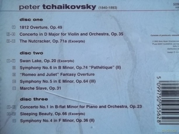 Pyotr Tchaikovsky: Tchaikovsky [3CD]