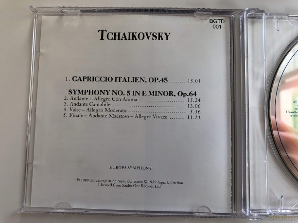 Europa Symphony: Tchaikovsky - Capriccio Italien/Symphony No.5 [CD]