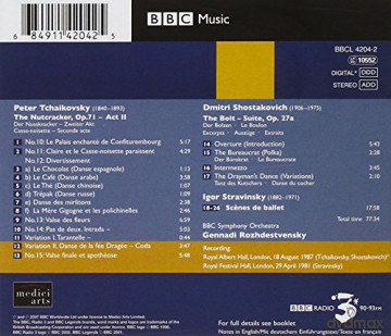 Gennadi Rozhdestvensky: Tchaikovsky - the Nutcracker Suite, Act II; Shostakovich - the Bolt Suite [CD]