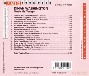Dinah Washington: Teach Me Tonight [CD]